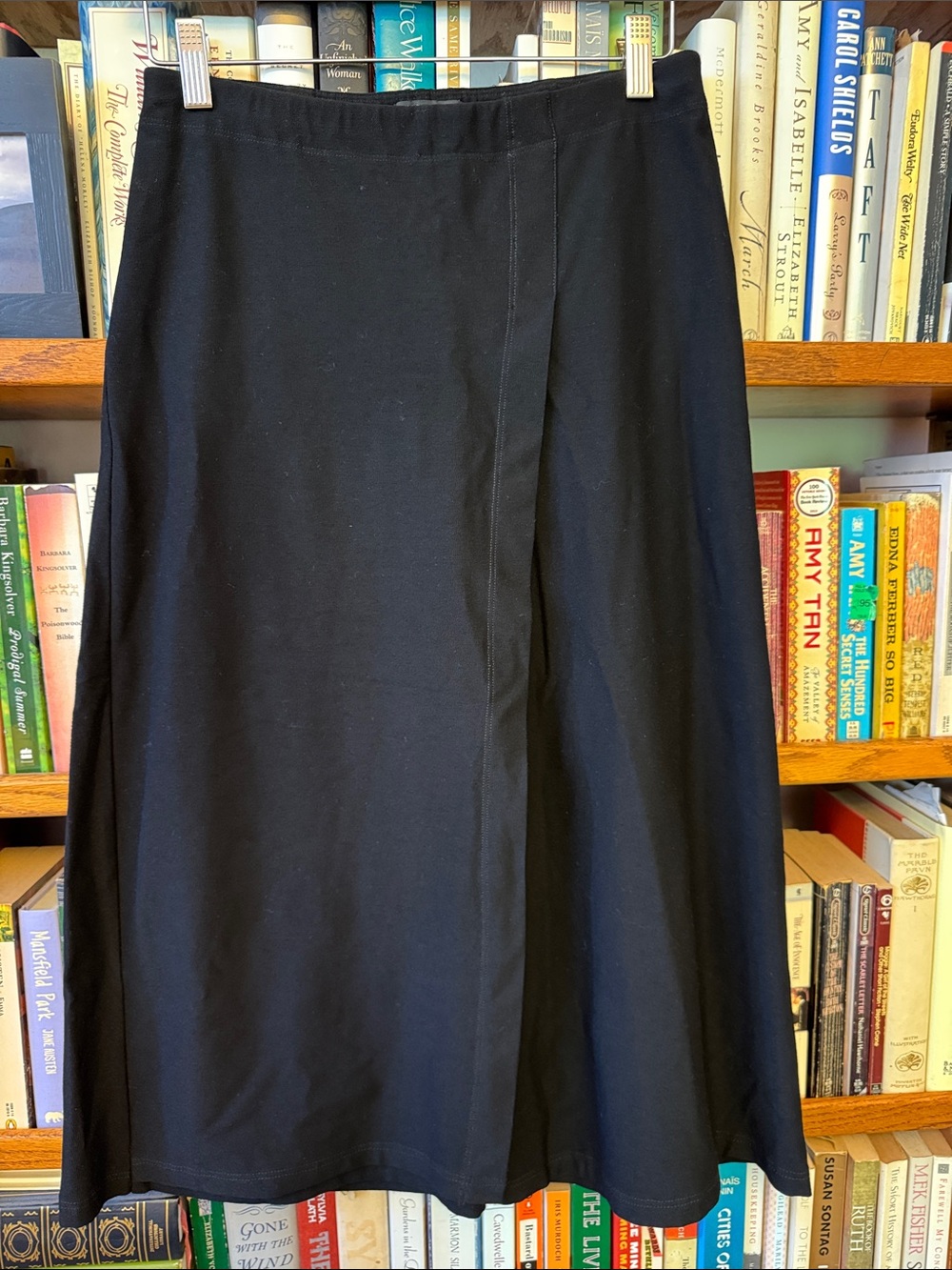Eileen Fisher black wide-leg crop pants PP